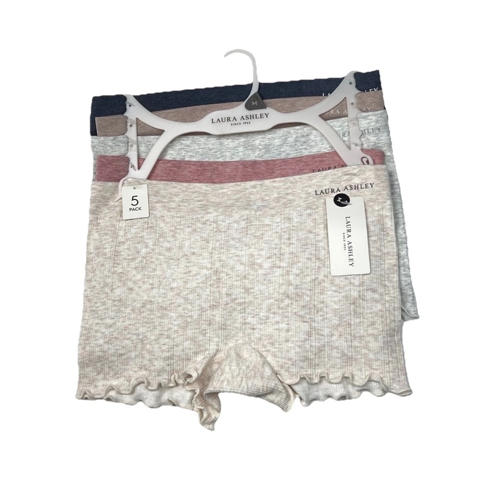Laura Ashley Panties 5-Pack Underwear Womens Medium Multicolor New